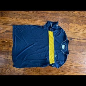 Navy blue and yellow shirt in great condition